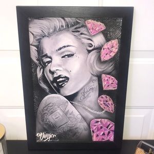 Custom Swarovski Marilyn Monroe Wall Art